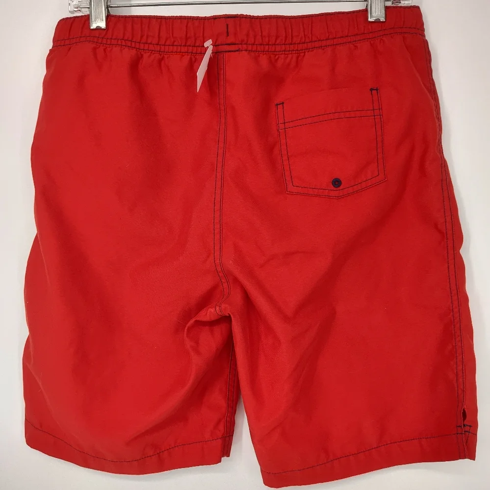 Lands' End Red Swim Trunks Boys Large 14/16 Husky